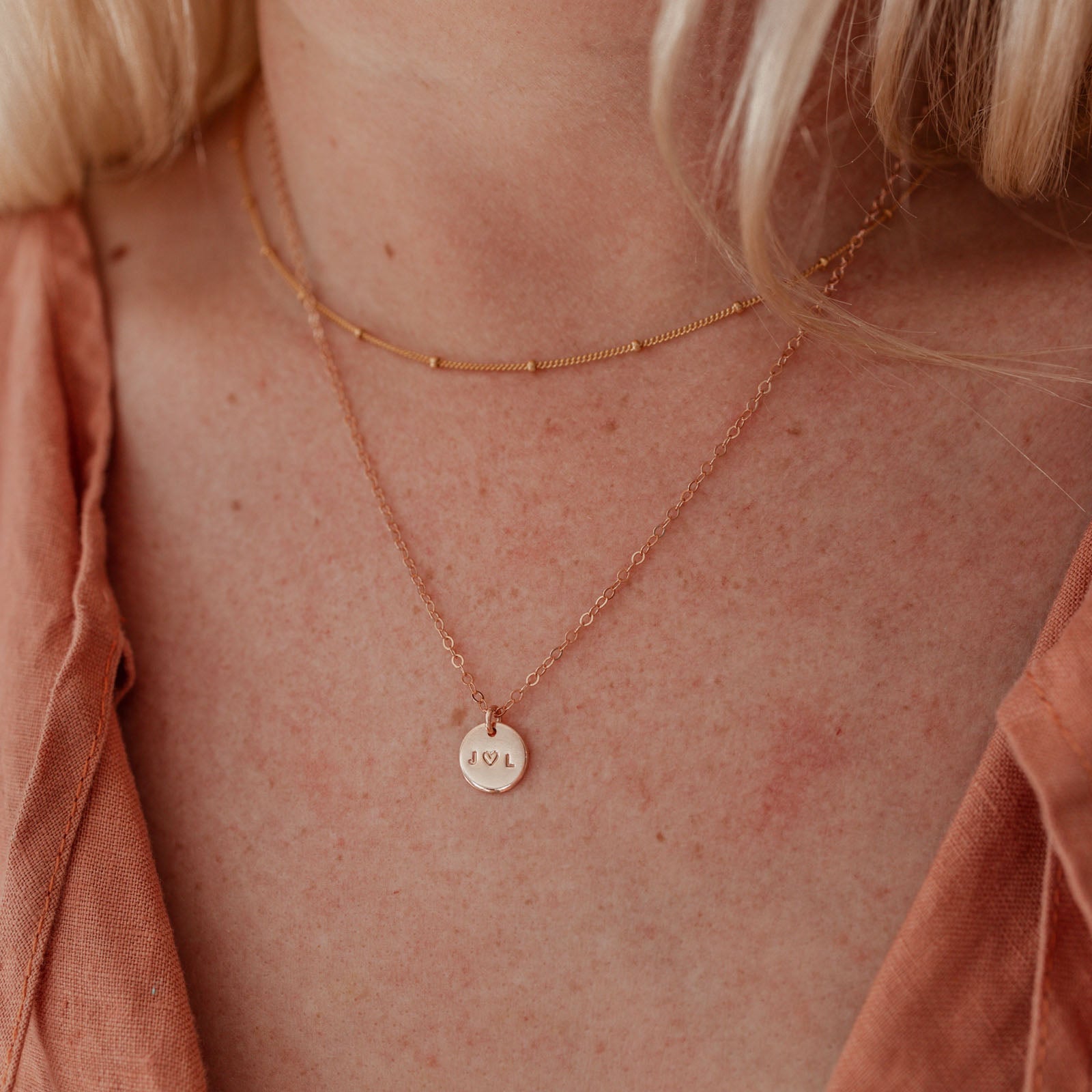 Personalised jewellery - KBN Jewellery - handmade jewellery – Personalised Jewellery gifts – Dainty jewellery – Australia made jewellery – small pendant necklace – intial necklace – couple necklace – you and me necklace