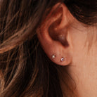 Personalised jewellery – handmade jewellery – KBN jewellery – dainty earrings – birth month earrings – birthstone earrings – affordable earrings – diamond earrings – April studs – birthstone studs