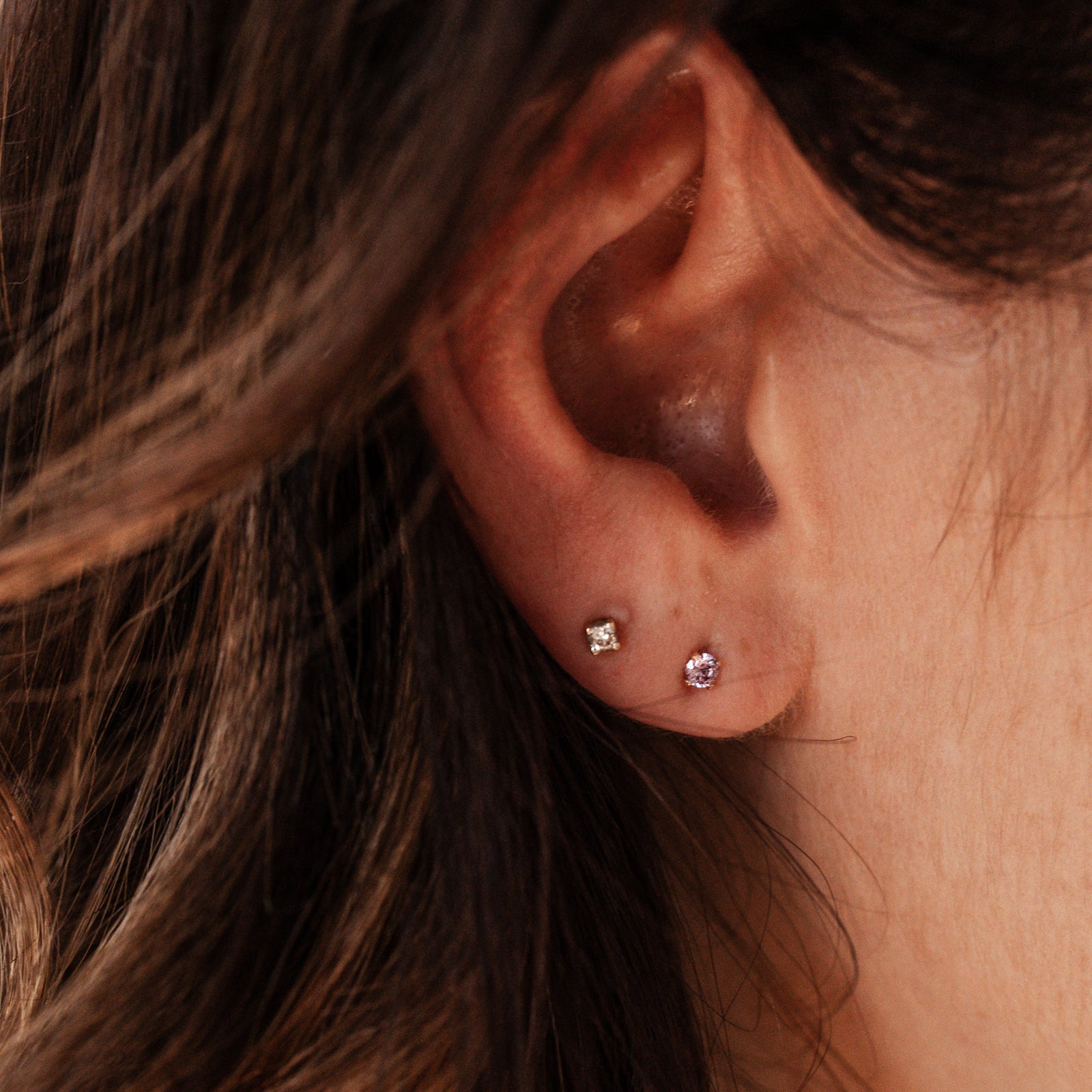 Personalised jewellery – handmade jewellery – KBN jewellery – dainty earrings – birth month earrings – birthstone earrings – affordable earrings – diamond earrings – April studs – birthstone studs