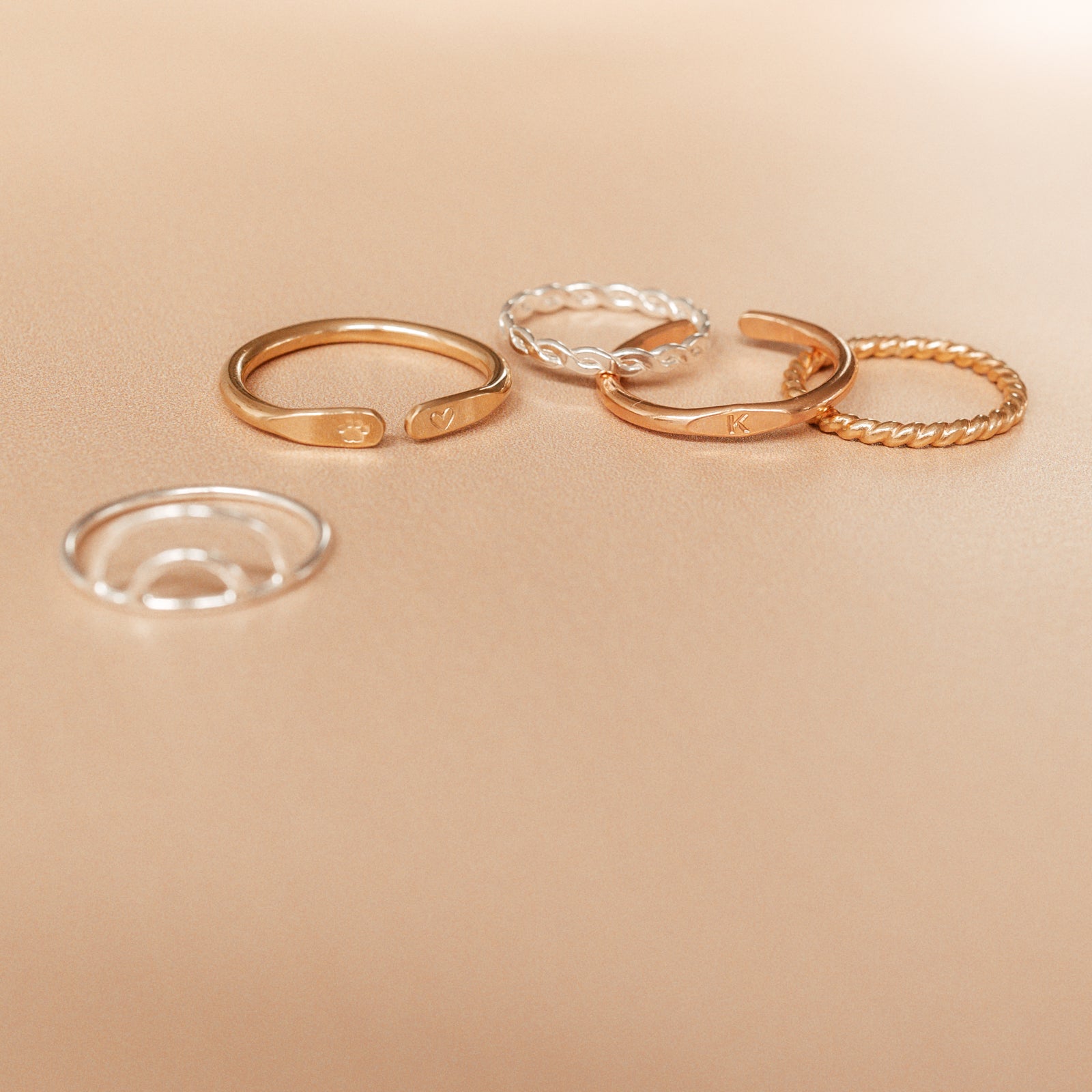Personalised jewellery – handmade jewellery – KBN jewellery – dainty ring – affordable ring – stacking ring – twist ring – handmade jewellery – Australian made