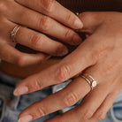 Personalised jewellery - KBN Jewellery - handmade jewellery – Personalised Jewellery gifts – ring – simple ring – stacking ring – stacking ring – initial ring – symbol ring – wave ring – heart ring – sun ring – rainbow ring – moon ring – cross ring – religious cross ring – flower ring – butterfly ring