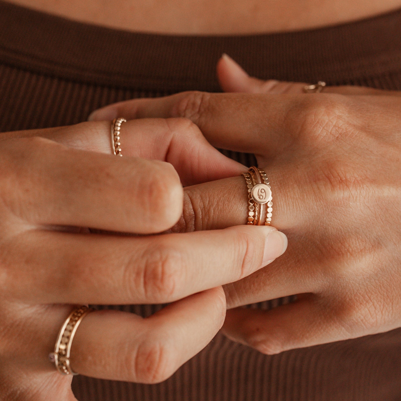 Personalised jewellery - KBN Jewellery - handmade jewellery – Personalised Jewellery gifts – ring – simple ring – stacking ring – stacking ring – initial ring – symbol ring – wave ring – heart ring – sun ring – rainbow ring – moon ring – cross ring – religious cross ring – flower ring – butterfly ring