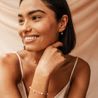 Personalised jewellery - KBN Jewellery - handmade jewellery – Personalised Jewellery gifts – Dainty jewellery – pearl jewellery – pearl bracelet – dainty pearl bracelet – Mothers day gift – wedding gift – natural pearls – real pearl bracelet – linked chain with pearls between