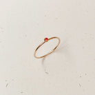july birthstone ring ruby stone strength peace symbol sterling silver goldfill Personalised jewellery – handmade jewellery – KBN jewellery – dainty ring – birth month ring – birthstone ring – affordable ring – strength and peace  ring – July stone rings – birthstone ring – stacking ring – red stone ring