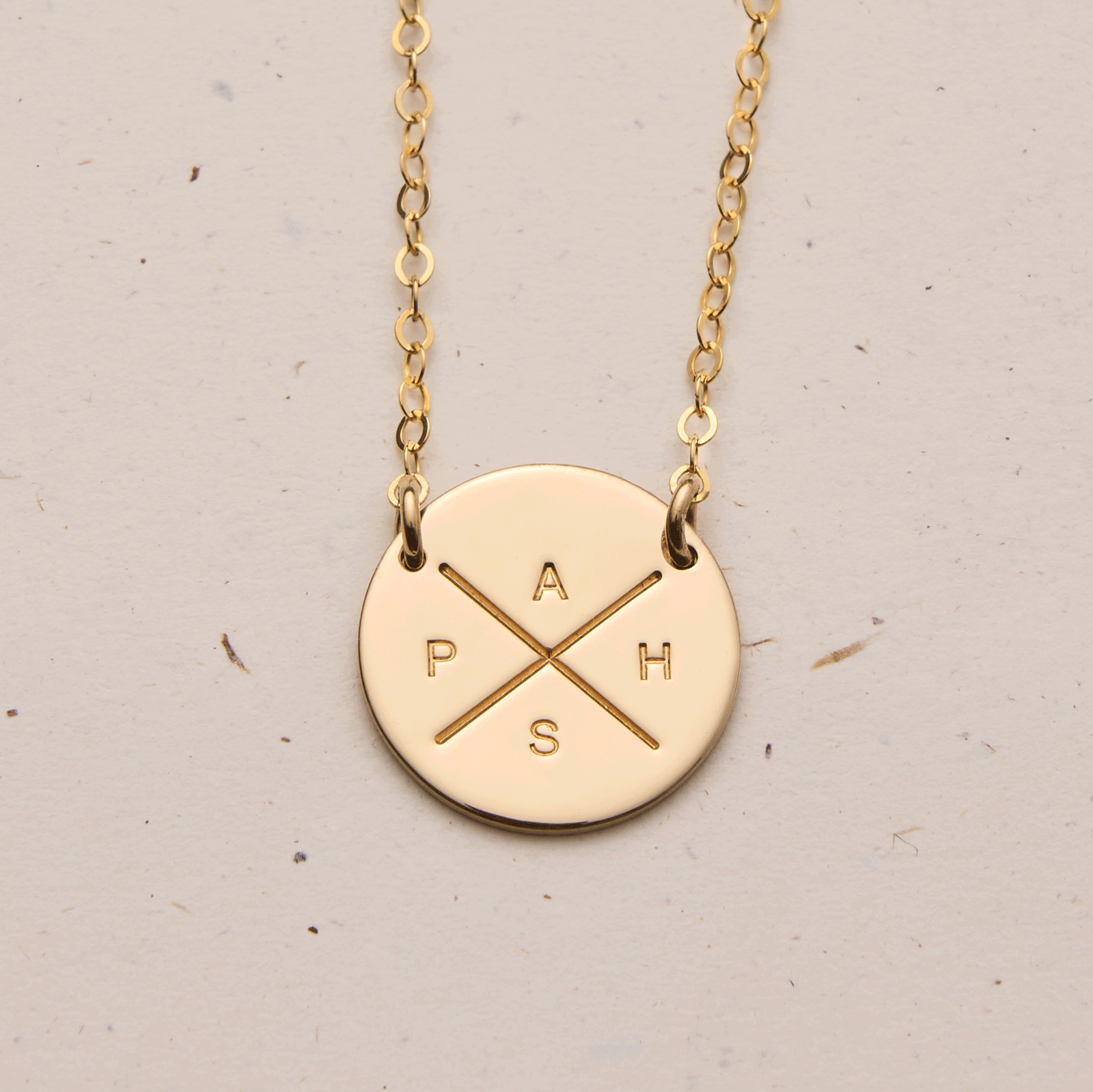 Personalised jewellery - KBN Jewellery - handmade jewellery - cross my heart - initial necklace - symbol necklace – custom initial necklace – children initials