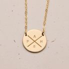 Personalised jewellery - KBN Jewellery -  handmade jewellery - cross my heart - initial necklace - symbol necklace – custom initial necklace – children initials