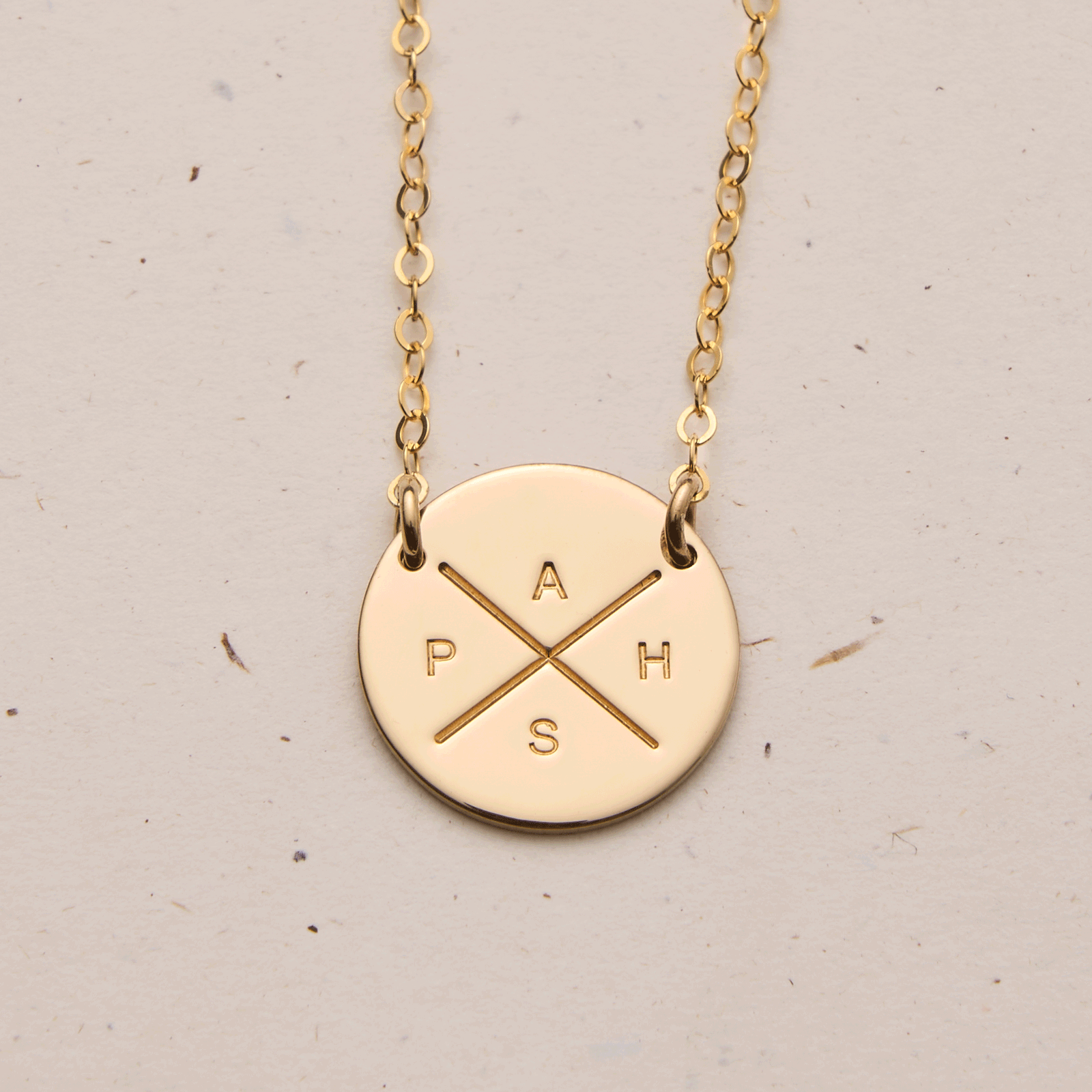 Personalised jewellery - KBN Jewellery -  handmade jewellery - cross my heart - initial necklace - symbol necklace – custom initial necklace – children initials