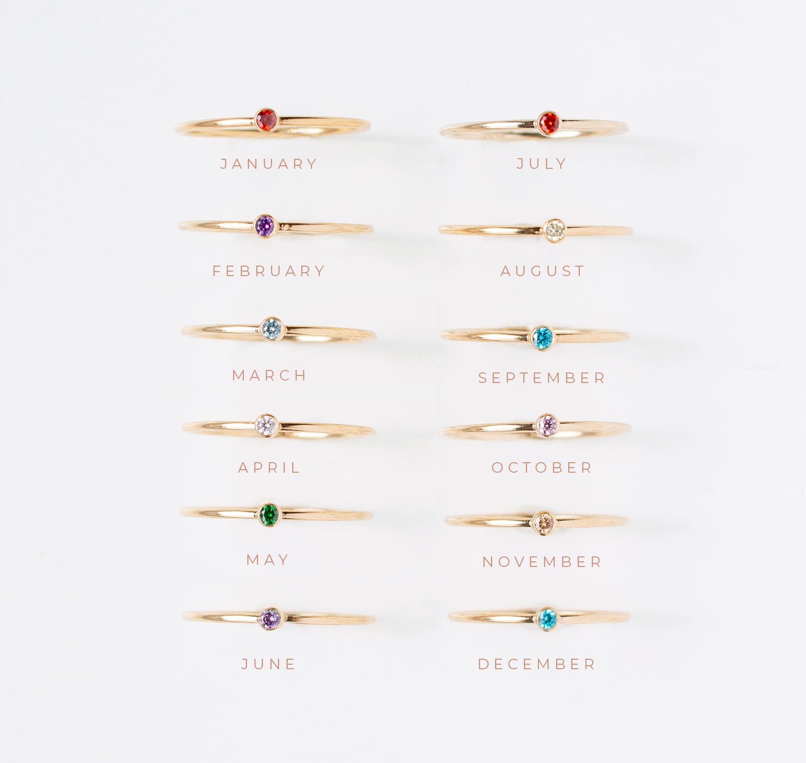 Personalised jewellery – handmade jewellery – KBN jewellery – dainty ring – birth month ring – birthstone ring – affordable ring – fortune ring – December stone rings – birthstone ring – stacking ring – blue stone ring