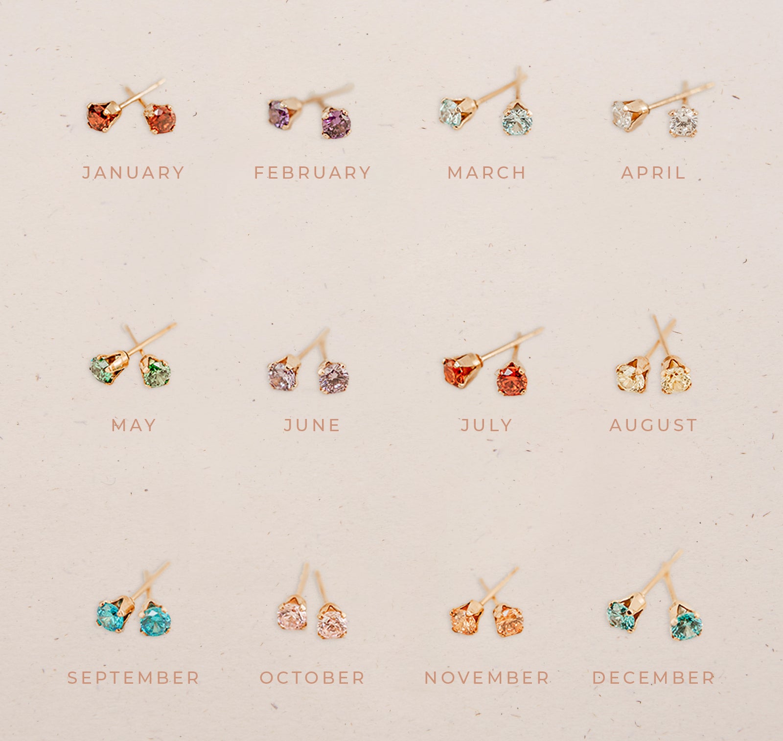Personalised jewellery – handmade jewellery – KBN jewellery – dainty earrings – birth month earrings – birthstone earrings – affordable earrings – amethyst earrings – February earrings – birthstone studs – stacking earrings – stone earrings – light purple earrings
