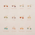 Personalised jewellery – handmade jewellery – KBN jewellery – dainty earrings – birth month earrings – birthstone earrings – affordable earrings – good fortune earrings – December  earrings – birthstone studs – stacking earrings – stone earrings – blue earrings