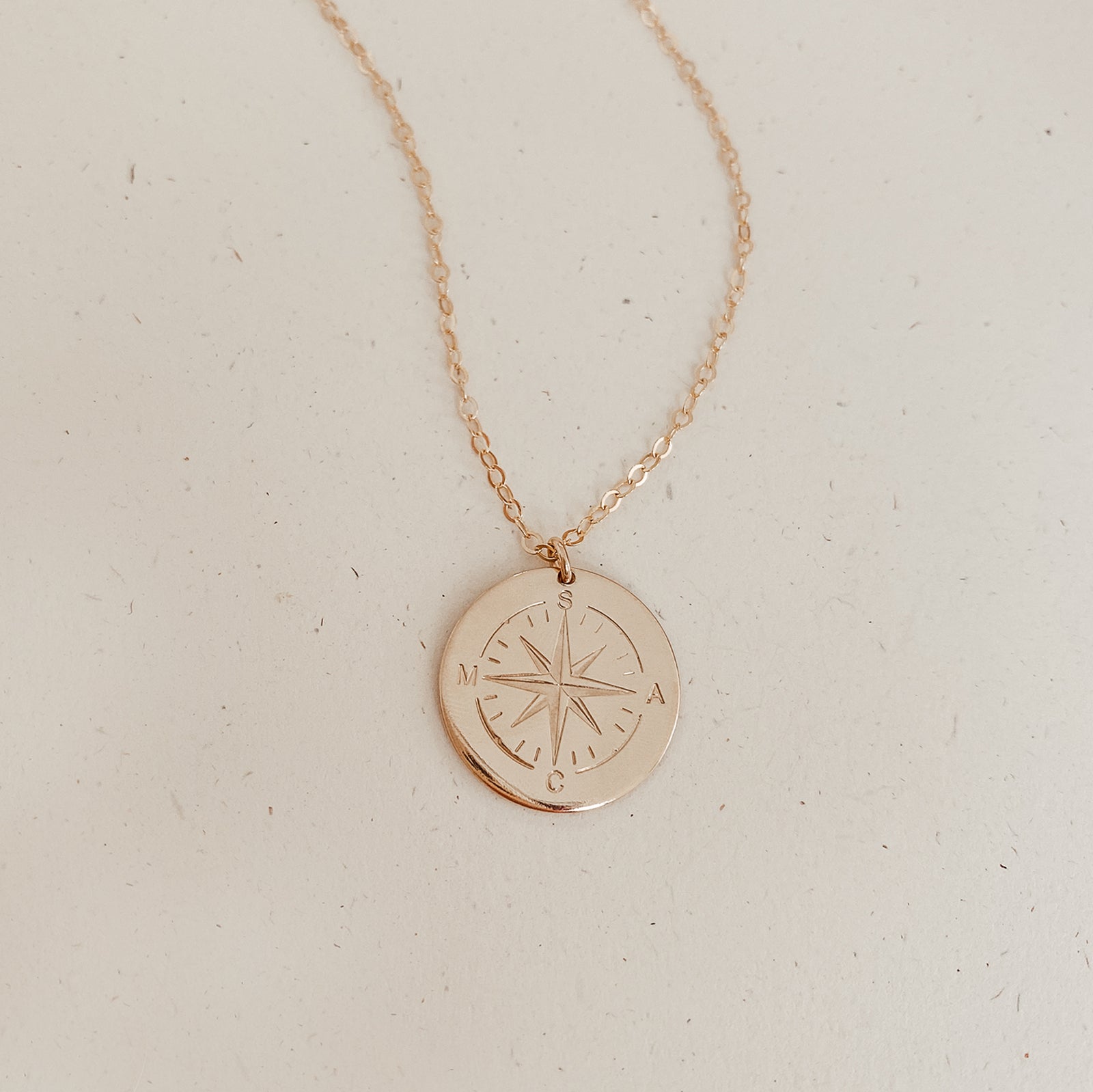 Personalised jewellery - KBN Jewellery - handmade jewellery – Personalised Jewellery gifts – Dainty jewellery- compass necklace – personalised compass pendant – compass pendant for necklace – initial necklace