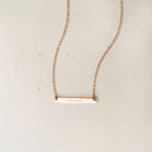 Personalised jewellery - KBN Jewellery - handmade jewellery – Personalised Jewellery gifts – Dainty jewellery- bar necklace – dainty bar necklace – personalised date necklace – roman numerals necklace – name bar necklace – words of affirmation necklace