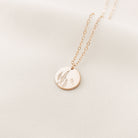 Personalised jewellery - KBN Jewellery - handmade jewellery – custom jewellery gifts – dainty necklace – medium pendant necklace – Larkspur  Birth flower necklace – birthday necklace – July  birthday gift – dainty jewellery – birth flower and initial necklace – everyday jewellery – Larkspur flower necklace – July necklace – lightness flower necklace