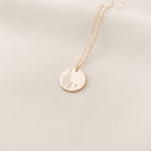 Personalised jewellery - KBN Jewellery - handmade jewellery – custom jewellery gifts – dainty necklace – medium pendant necklace – August Birth flower necklace – birthday necklace – August  birthday gift – dainty jewellery – birth flower and initial necklace – everyday jewellery – Gladiolus flower necklace – Gladiolus necklace – strength flower necklace