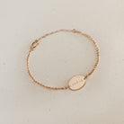 Personalised jewellery – handmade jewellery – KBN jewellery – Australian made jewellery – medium oval bracelet – oval pendant bracelet – initial bracelet – name bracelet – symbol bracelet – gift ideas for women – gift ideas with meaning – sentimental gift ideas