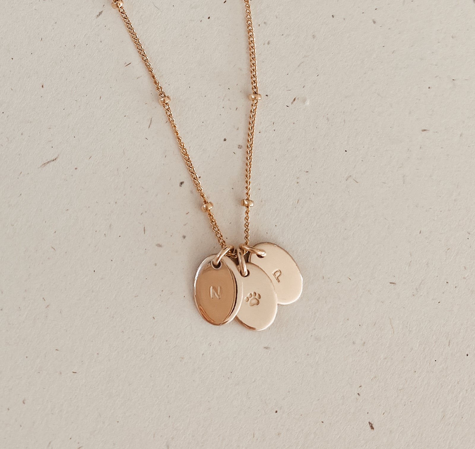 Personalised jewellery - KBN Jewellery - handmade jewellery – Personalised Jewellery gifts – Dainty jewellery- Dainty necklace - initial necklace – symbol necklace – bead chain – tiny pendant – children initial