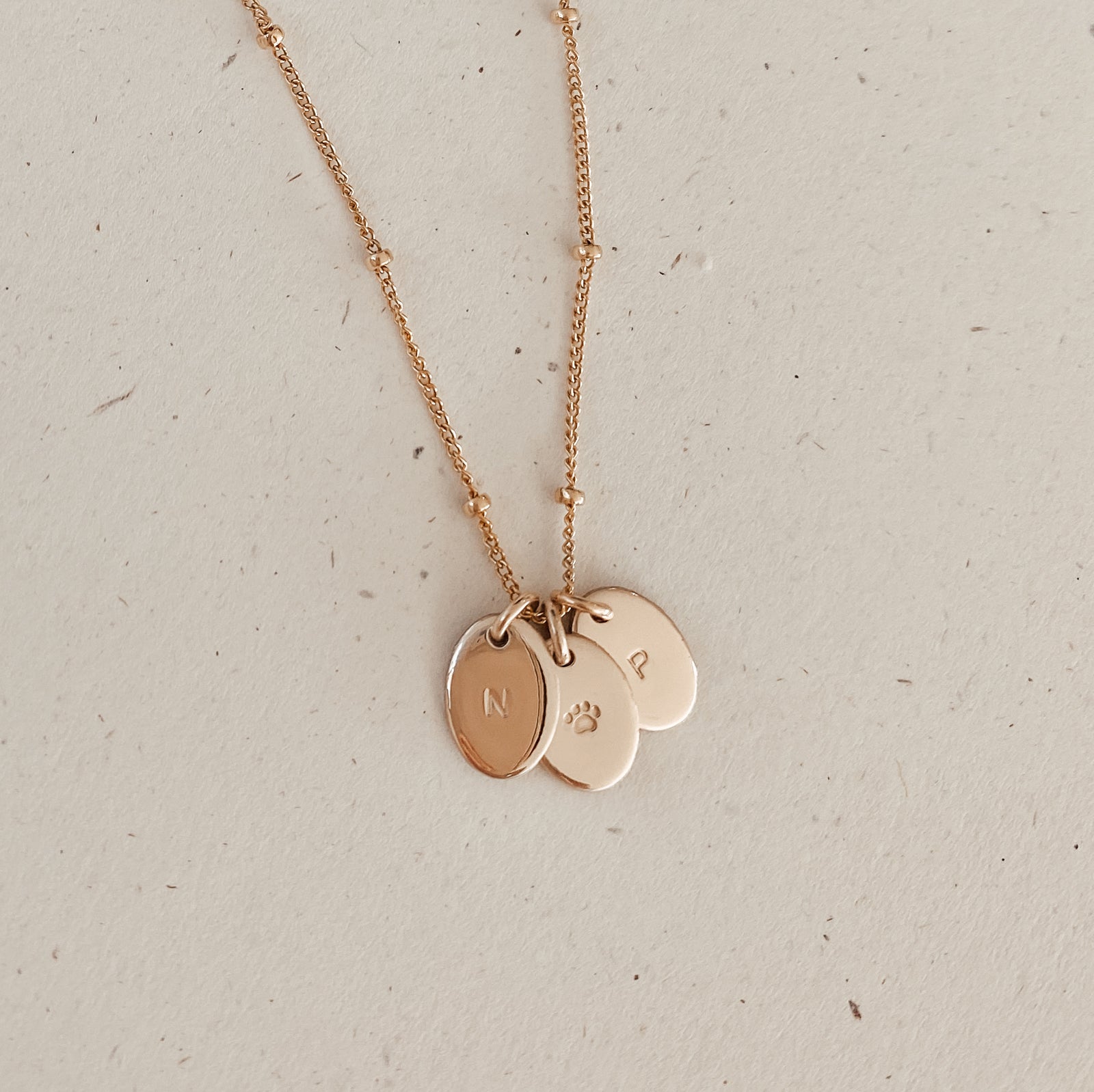 Personalised jewellery - KBN Jewellery - handmade jewellery – Personalised Jewellery gifts – Dainty jewellery- Dainty necklace - initial necklace – symbol necklace – bead chain – tiny pendant – children initial