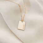 Personalised jewellery - KBN Jewellery - handmade jewellery – Personalised Jewellery gifts – Australian Made – zodiac sign necklace – rectangle pendant – birth flower necklace – initial necklace