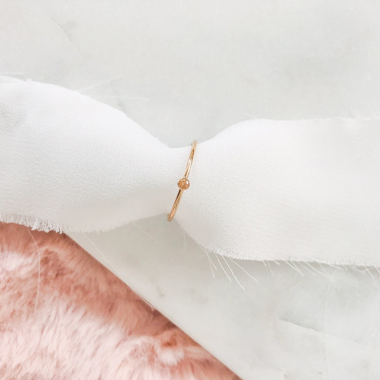 Personalised jewellery – handmade jewellery – KBN jewellery – dainty ring – birth month ring – birthstone ring – affordable ring – November  birthstone ring– ring – yellow stone ring – harmony and balance ring.