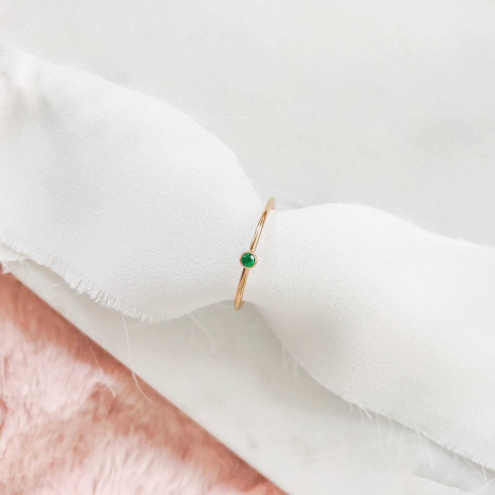 Personalised jewellery – handmade jewellery – KBN jewellery – dainty ring – birth month ring – birthstone ring – affordable ring – may  birthstone ring– ring – personalised ring