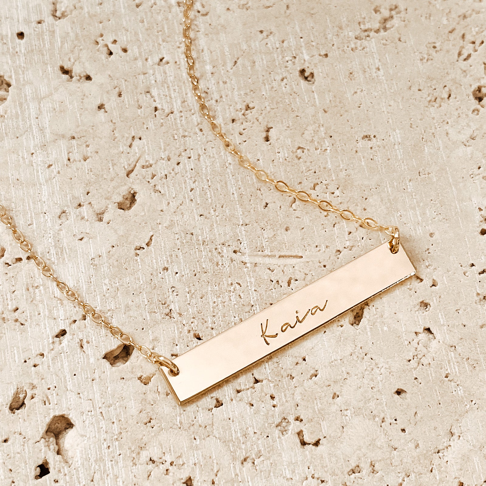 Personalised jewellery - KBN Jewellery - handmade jewellery – Personalised Jewellery gifts – Dainty jewellery- bar necklace – dainty bar necklace – personalised date necklace – roman numerals necklace – name bar necklace – words of affirmation necklace – long bar necklace – layering necklace – layering necklace inspiration – wedding gift idea – wedding gift idea for bride