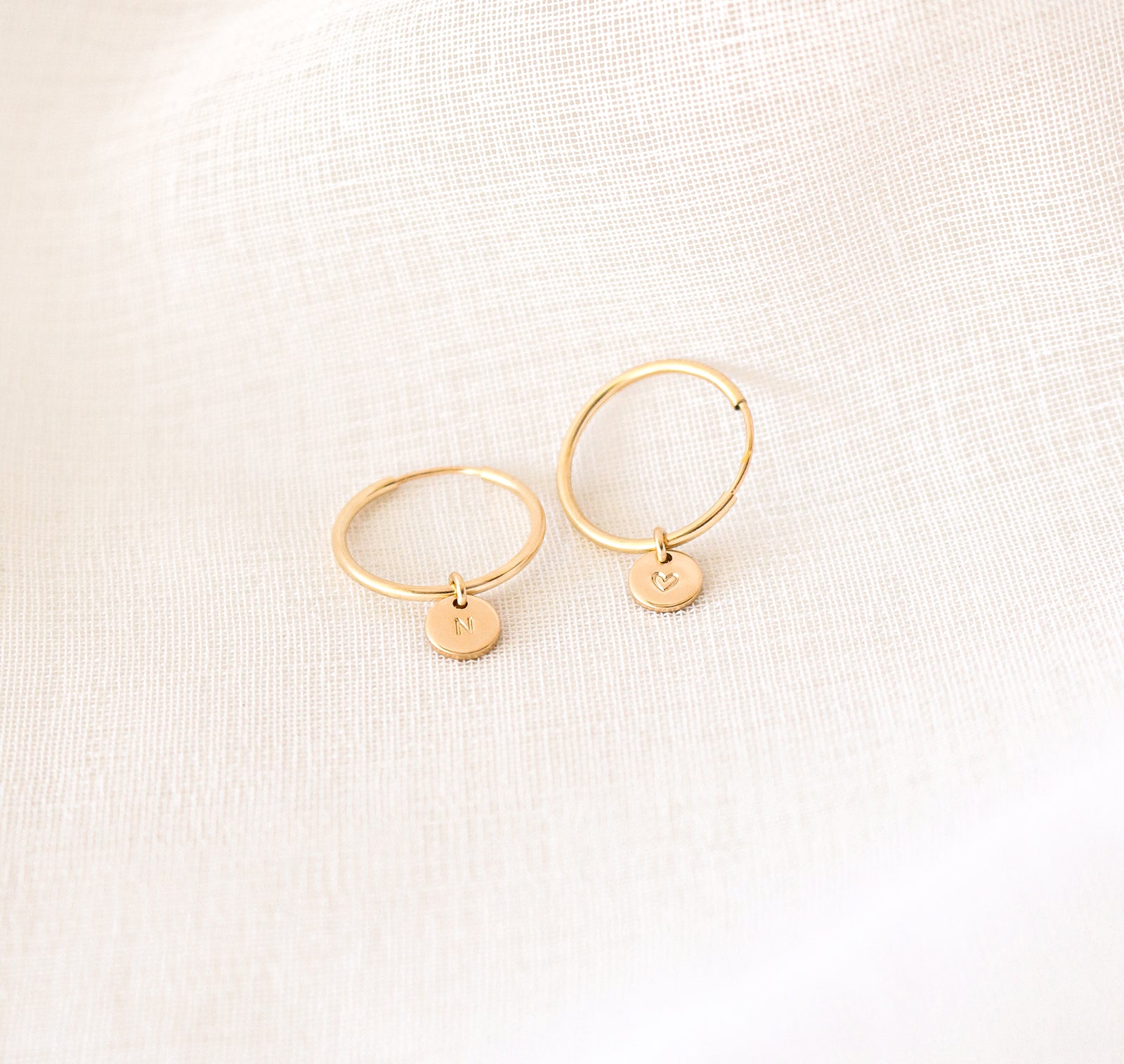 Personalised jewellery - KBN Jewellery - handmade jewellery – Personalised Jewellery gifts – dainty earrings – hoops earrings – sleepers – pendant earrings – everyday earrings – tiny hoops – tiny pendants – initial earrings – symbol earrings