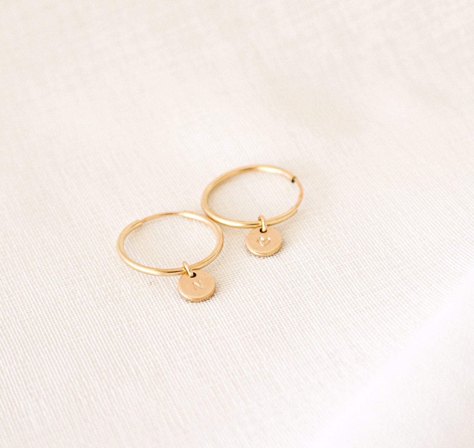 Personalised jewellery - KBN Jewellery - handmade jewellery – Personalised Jewellery gifts – dainty earrings – hoops earrings – sleepers – pendant earrings – everyday earrings – tiny hoops – tiny pendants – initial earrings – symbol earrings