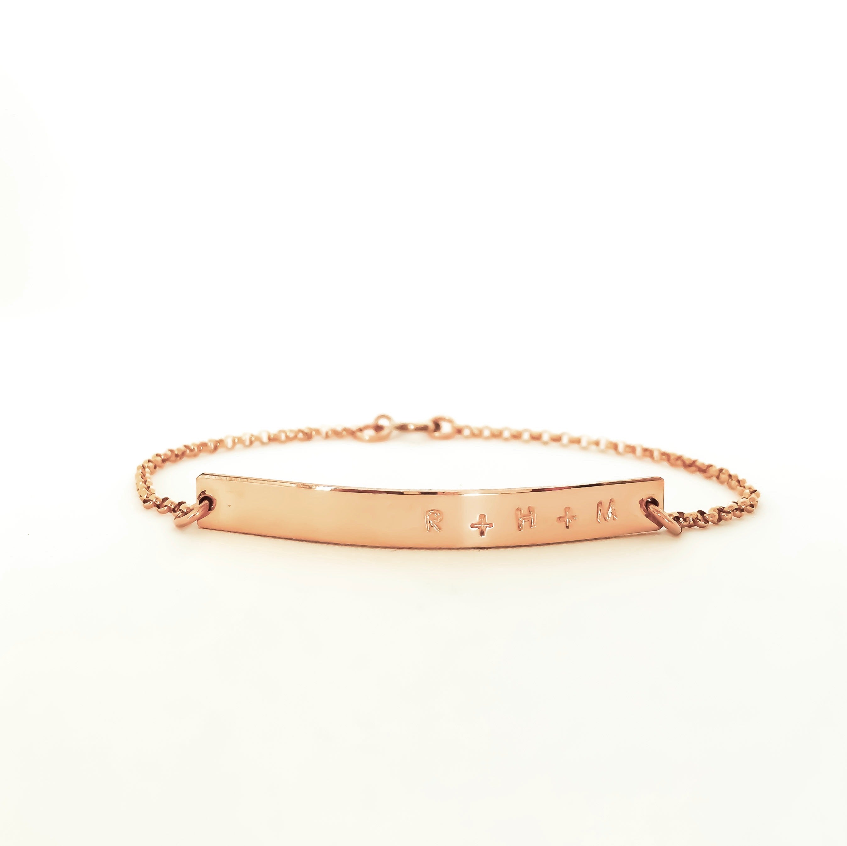 Personalised jewellery - KBN Jewellery - handmade jewellery – Personalised Jewellery gifts – Dainty jewellery- Dainty bracelet – bar bracelet – name bracelet – initial bracelet – I.D bracelet – allergy alert bracelet – medical alert  bracelet – roman numeral bracelet