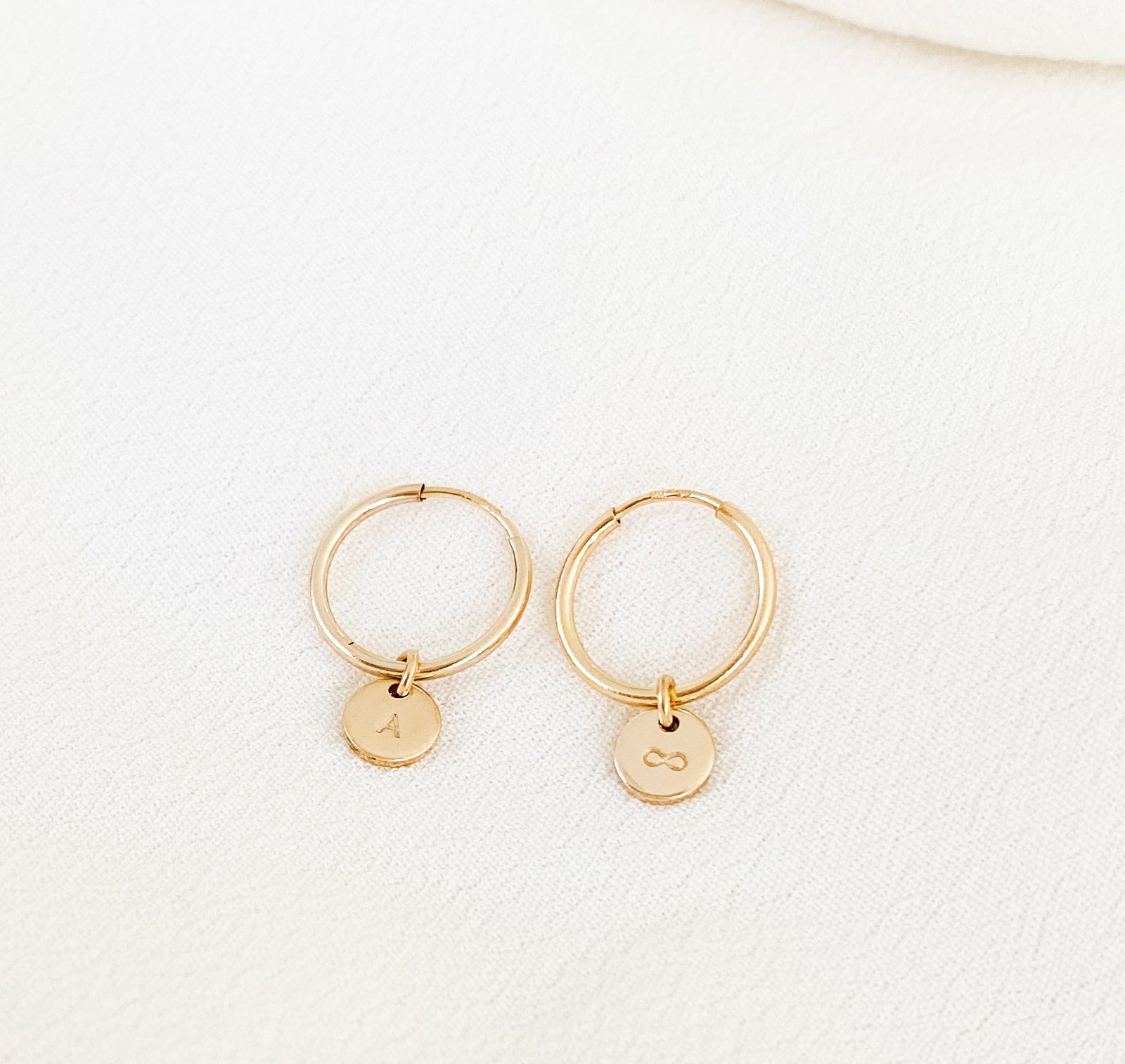Personalised jewellery - KBN Jewellery - handmade jewellery – Personalised Jewellery gifts – dainty earrings – hoops earrings – sleepers – pendant earrings – everyday earrings – tiny hoops – tiny pendants – initial earrings – symbol earrings