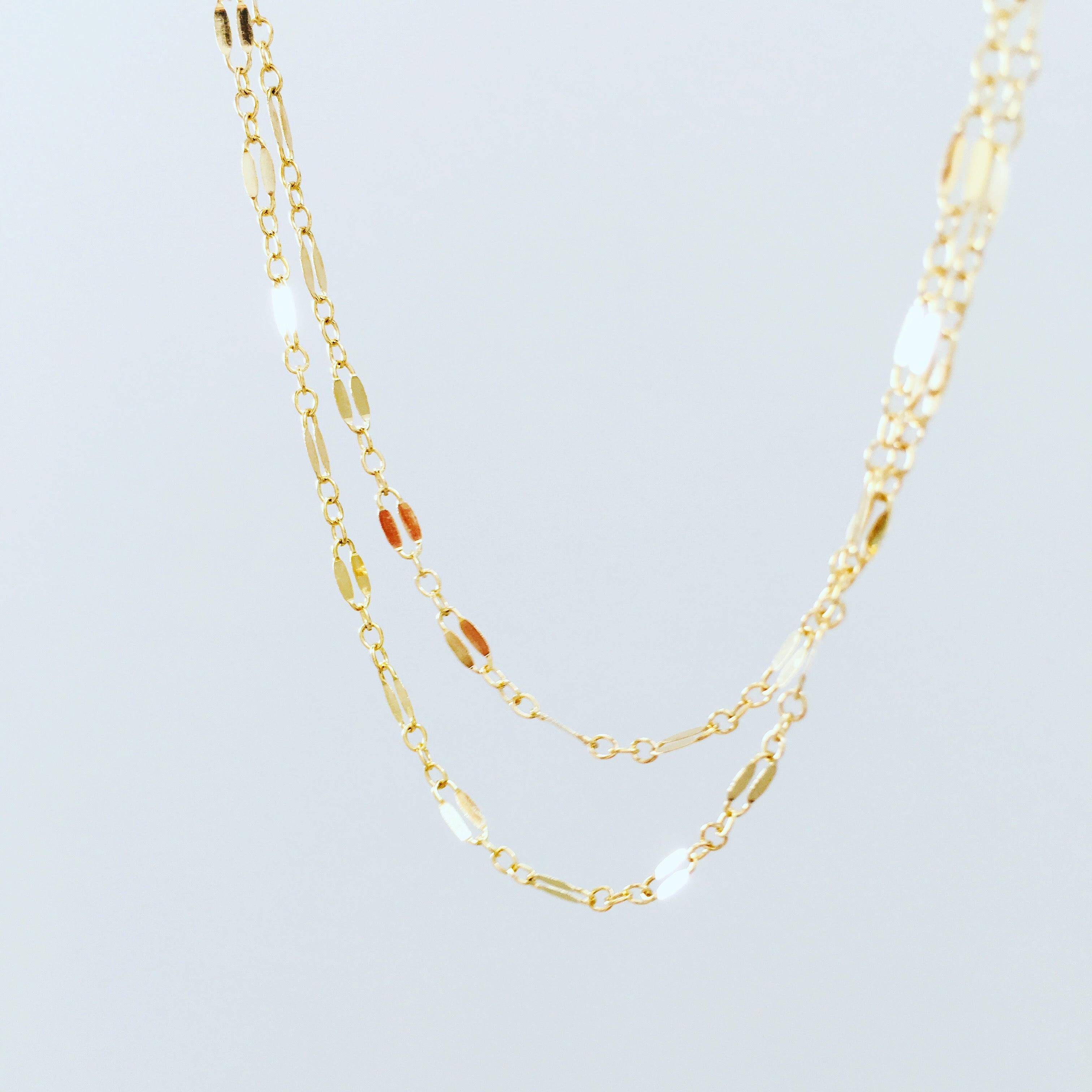 Personalised jewellery - KBN Jewellery - handmade jewellery – Personalised Jewellery gifts – Dainty jewellery – layering necklace – linked chain – unique chain – layering – Australia made – KBN Jewellery – Most popular necklace – trendy necklace