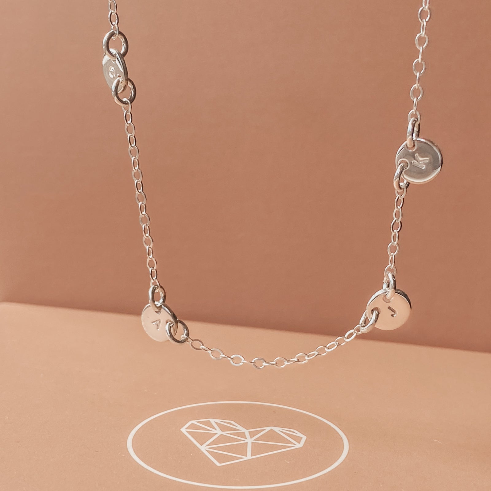 Personalised jewellery - KBN Jewellery - handmade jewellery – Personalised Jewellery gifts – personalised necklace – simple pendants – symbol necklace – initial necklace – dainty jewellery – asymmetrical necklace – tiny pendant necklace