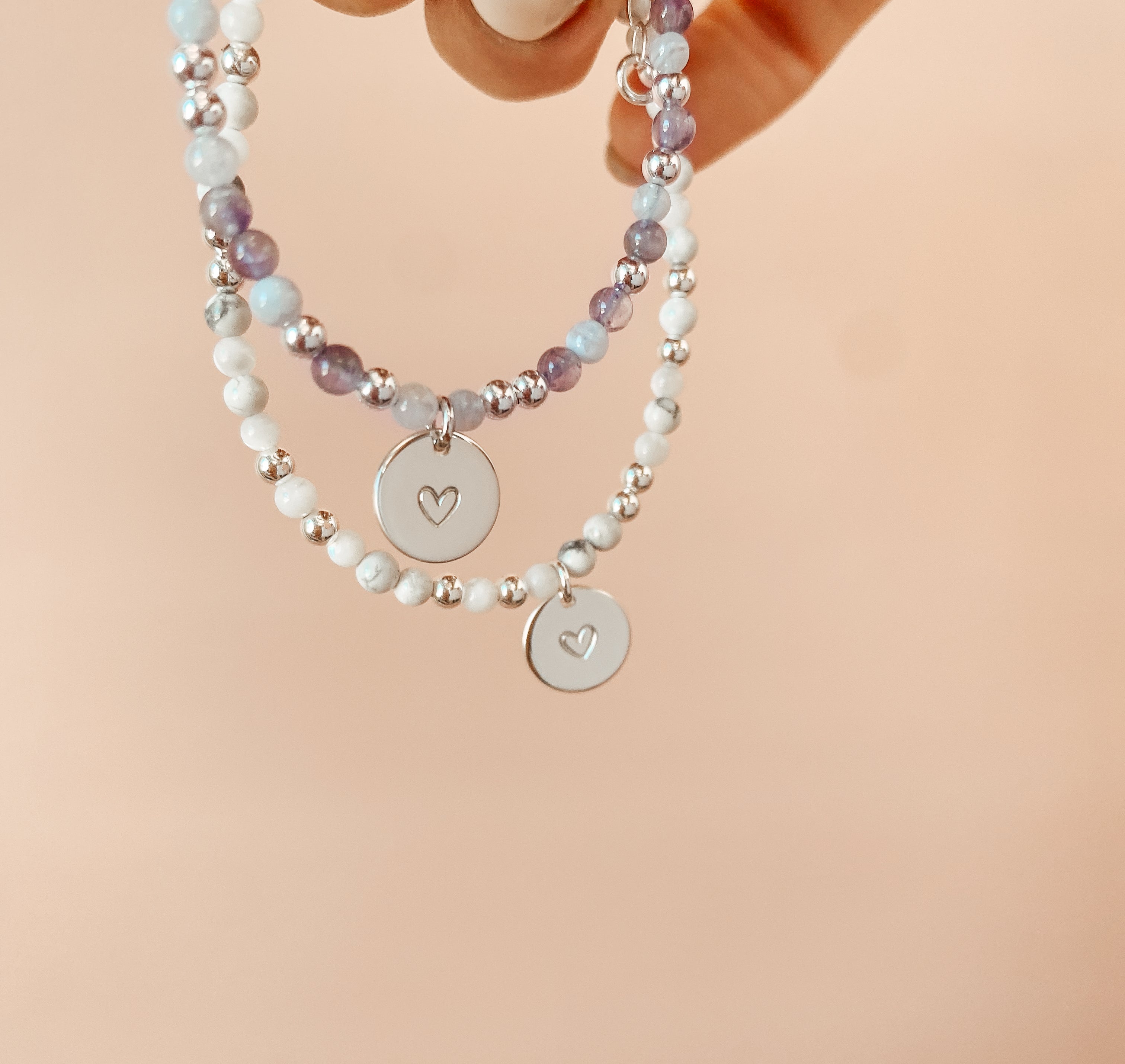 Personalised jewellery - KBN Jewellery - handmade jewellery – Personalised Jewellery gifts – Dainty jewellery – Australia made jewellery – beaded bracelet – pearl bracelet – hand made bracelet – howlite bracelet – initial bracelet – handmade crystal bracelet