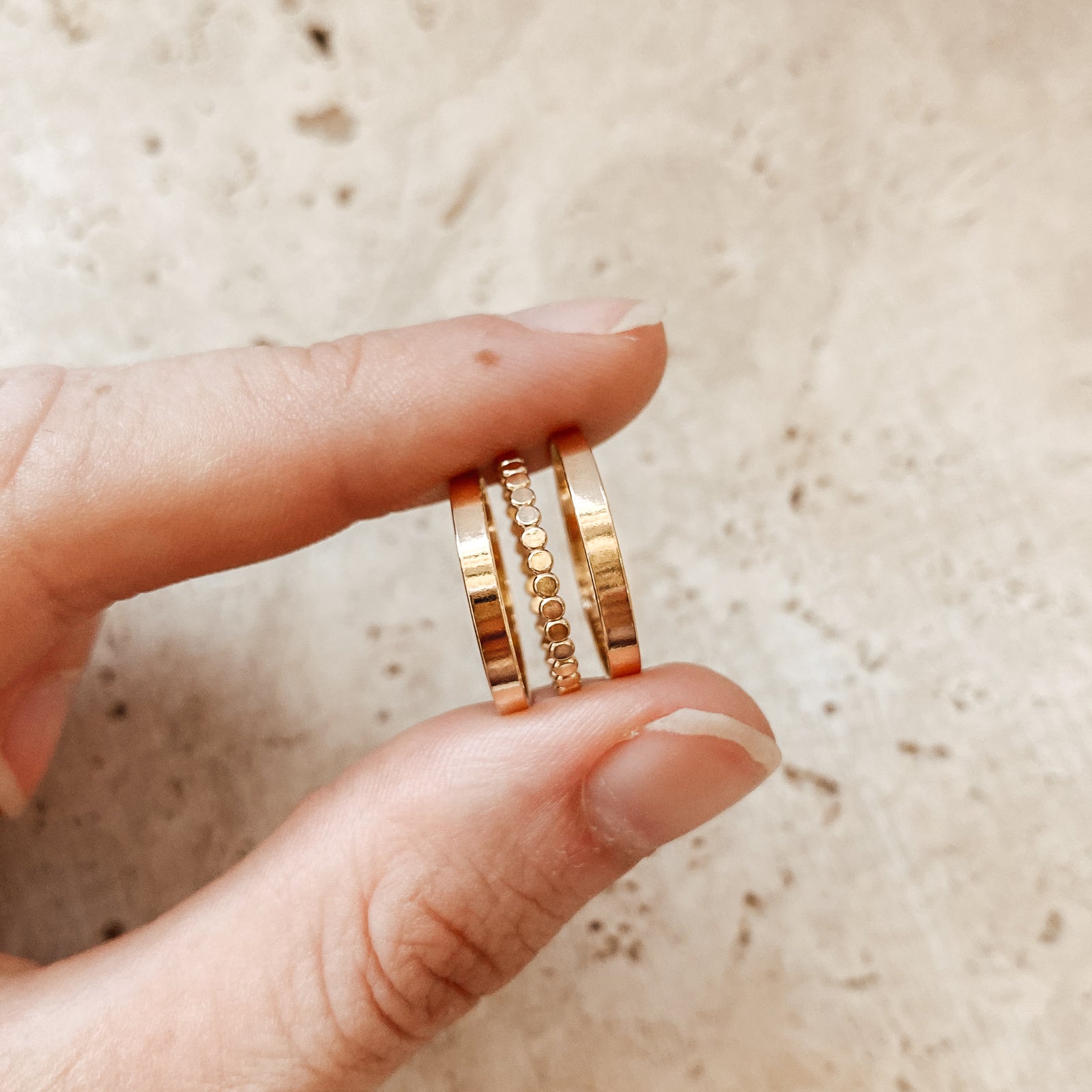 Personalised jewellery - KBN Jewellery - handmade jewellery – Personalised Jewellery gifts – ring – simple ring – stacking ring – simple flat ball ring – stacking ring