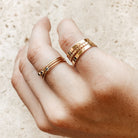 Personalised jewellery - KBN Jewellery - handmade jewellery – Personalised Jewellery gifts – Dainty jewellery –  plain band ring - wedding band - affordable wedding band - gold filled wedding band - thick stacking ring