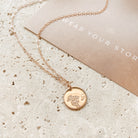 Personalised jewellery - KBN Jewellery - handmade jewellery – custom jewellery gifts – dainty necklace – medium pendant necklace – Daisy Birth flower necklace – birthday necklace – April  birthday gift – dainty jewellery – birth flower and initial necklace – everyday jewellery – Daisy flower necklace – Daisy necklace – Purity flower necklace