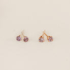 Personalised jewellery – handmade jewellery – KBN jewellery – dainty earrings – birth month earrings – birthstone earrings – affordable earrings – purple earrings – June studs – birthstone studs