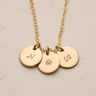 Sofia Necklace - Personalised jewellery - KBN Jewellery - handmade jewellery – small pendant necklace – initial necklace – symbol necklace – family initial necklace – children’s initial necklaces – birth flower initial necklace