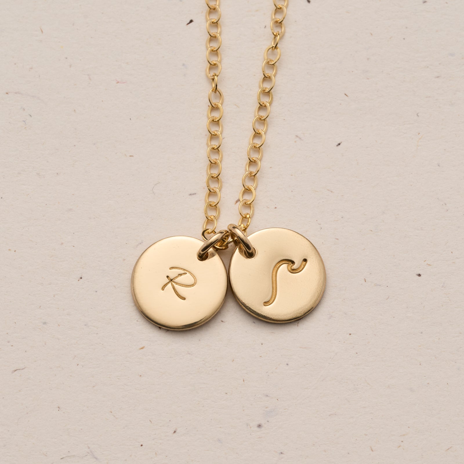 Sofia Necklace - Personalised jewellery - KBN Jewellery - handmade jewellery – small pendant necklace – initial necklace – symbol necklace – family initial necklace – children’s initial necklaces – birth flower initial necklace