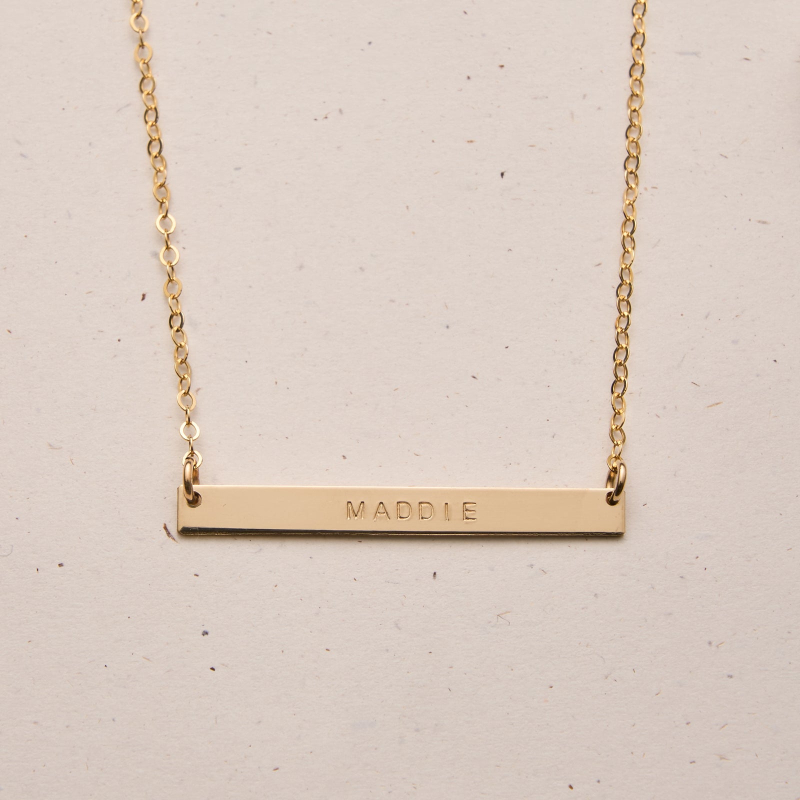 Personalised jewellery - KBN Jewellery - handmade jewellery – Personalised Jewellery gifts – Dainty jewellery- bar necklace – dainty bar necklace – personalised date necklace – roman numerals necklace – name bar necklace – words of affirmation necklace – long bar necklace – layering necklace – layering necklace inspiration – wedding gift idea – wedding gift idea for bride - long pendant necklace – small bar necklace