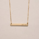 Personalised jewellery - KBN Jewellery - handmade jewellery – Personalised Jewellery gifts – Dainty jewellery- bar necklace – dainty bar necklace – personalised date necklace – roman numerals necklace – name bar necklace – words of affirmation necklace