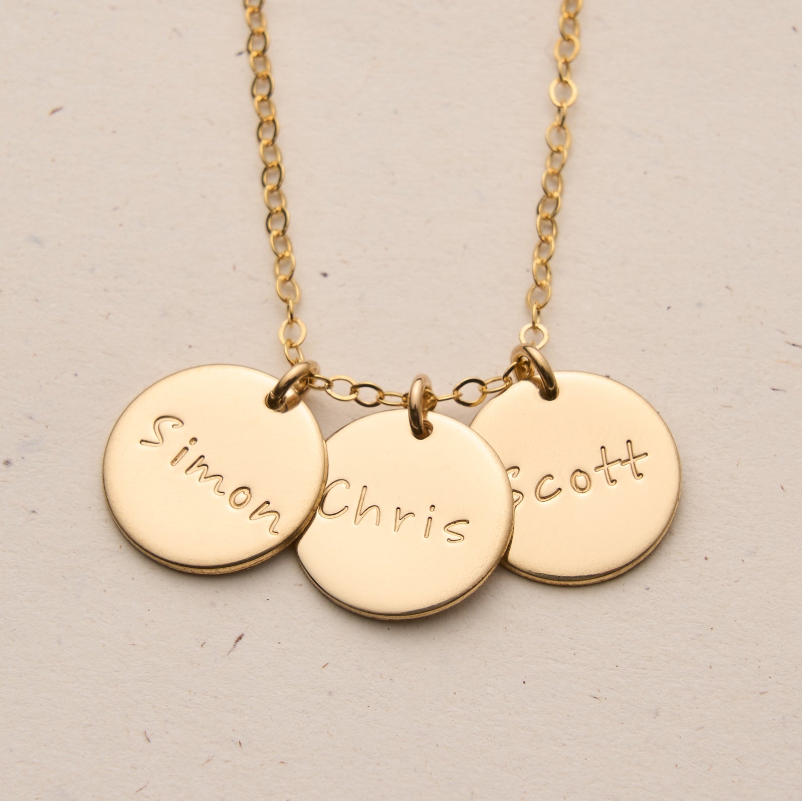 Personalised jewellery - KBN Jewellery - handmade jewellery – custom jewellery gifts – dainty necklace – medium pendant necklace – children name necklace – personalised kids name necklace – kids names on necklace – family member names on necklace – gift ideas for mum – personalised gifts for mum – personalised gifts for Grandma - personalised gifts for Nanna – flower necklace – birth flower on necklace – multiple pendant necklace