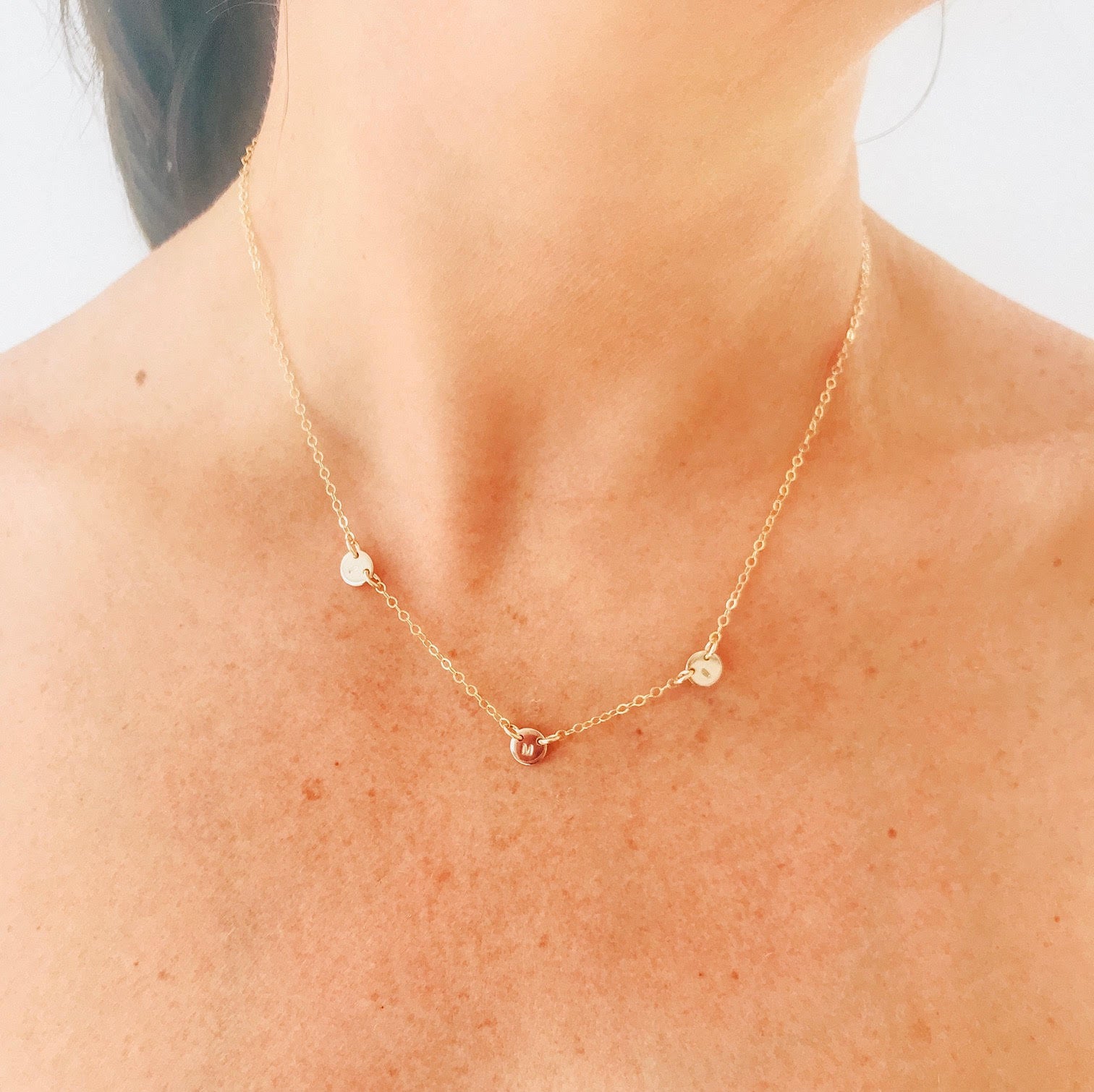 Personalised jewellery - KBN Jewellery - handmade jewellery – Personalised Jewellery gifts – personalised necklace – simple pendants – symbol necklace – initial necklace – dainty jewellery – asymmetrical necklace – tiny pendant necklace