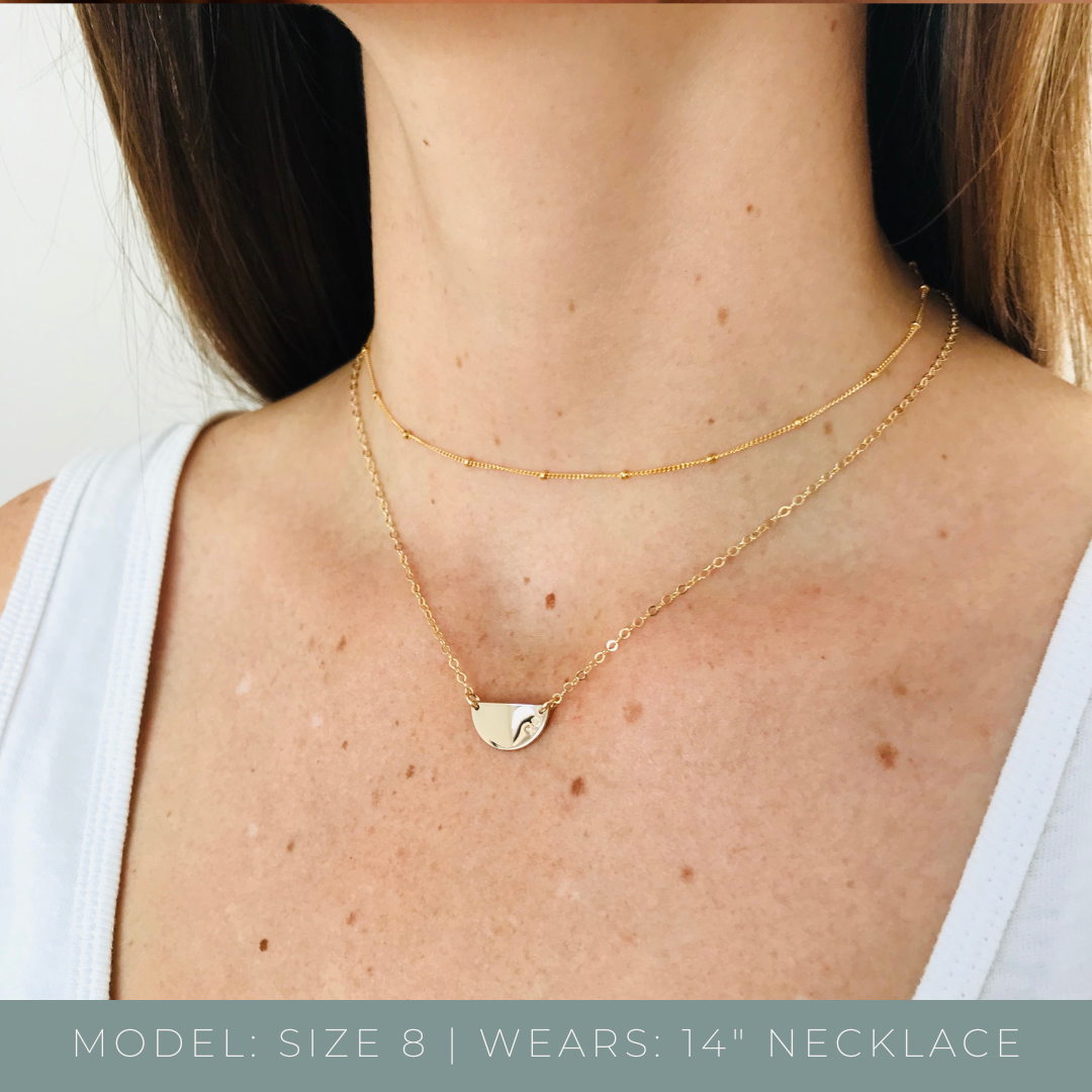 Personalised jewellery - KBN Jewellery - handmade jewellery – custom jewellery gifts – dainty necklace – stacking necklace – layering necklace – simple chain – affordable jewellery – Australian made jewellery