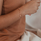 Personalised jewellery – handmade jewellery – KBN jewellery – Australian made jewellery – matching jewellery – matching mum and child bracelet – perfect gift for new mum – sentimental gift – newborn gift idea – new mum gift – matching jewellery – tiny pendant bracelet – linked chain bracelets