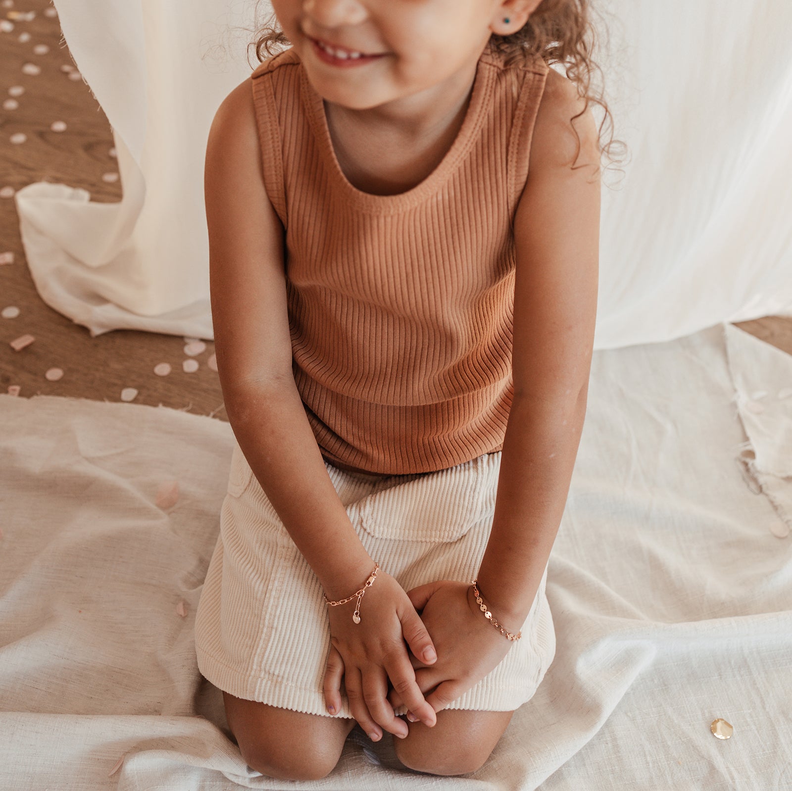 Personalised jewellery – handmade jewellery – KBN jewellery – Australian made jewellery – matching jewellery – matching mum and child bracelet – perfect gift for new mum – sentimental gift – newborn gift idea – new mum gift – matching jewellery – tiny pendant bracelet – linked chain bracelets