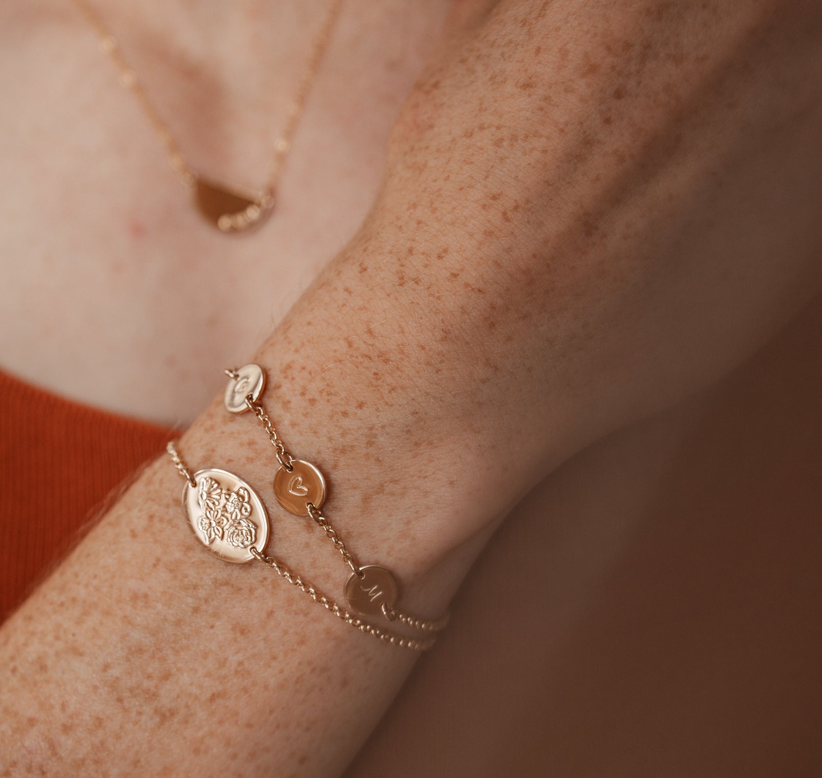 Personalised jewellery - KBN Jewellery - handmade jewellery – Personalised Jewellery gifts – Dainty jewellery - Dainty bracelet – flower stamped bracelet – family flowers – kids birth flowers – birth flower bracelet – personalised flower stamped bracelet - floral stamped bracelet – meaningful jewellery gift