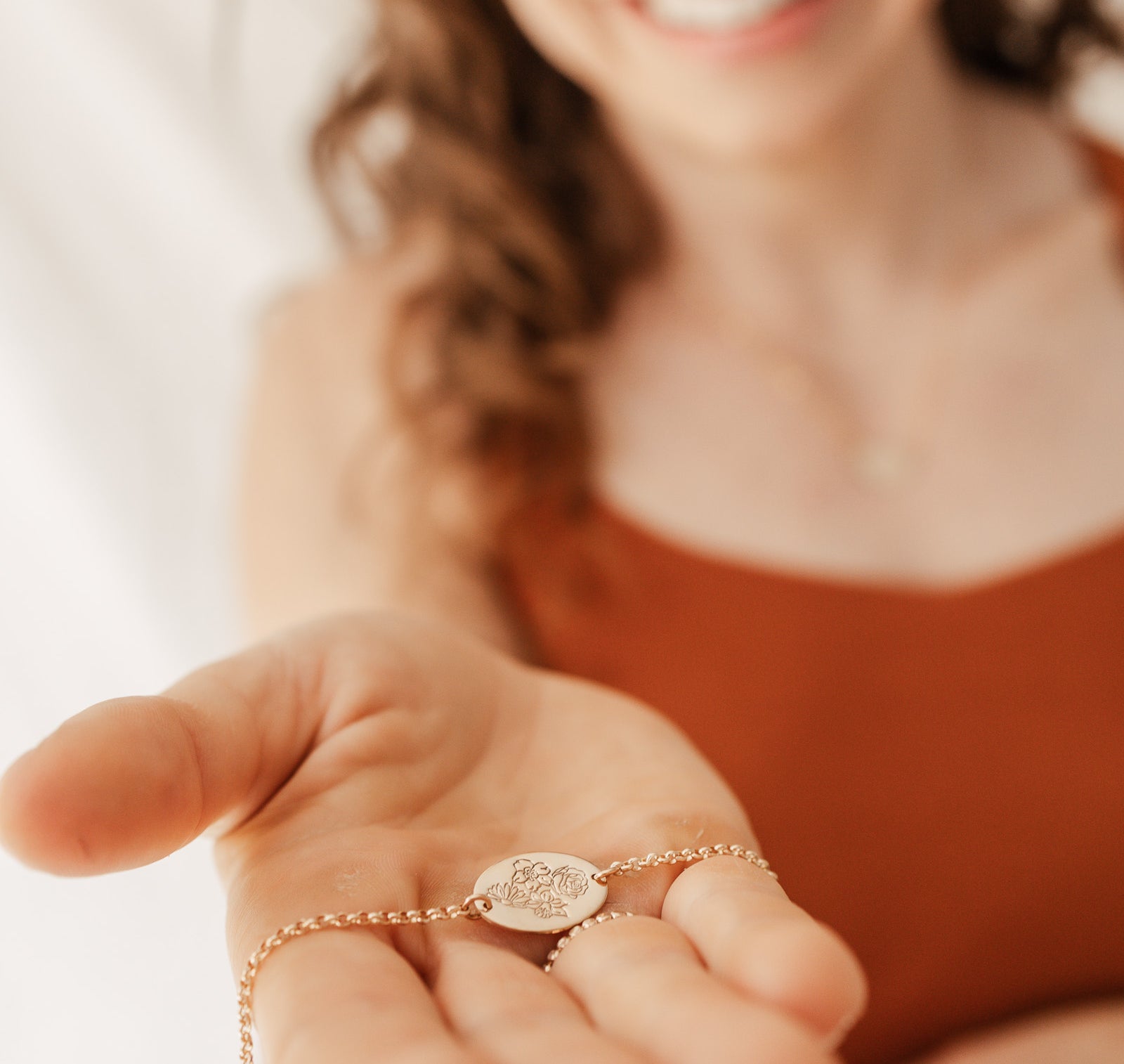 Personalised jewellery - KBN Jewellery - handmade jewellery – Personalised Jewellery gifts – Dainty jewellery - Dainty bracelet – flower stamped bracelet – family flowers – kids birth flowers – birth flower bracelet – personalised flower stamped bracelet - floral stamped bracelet – meaningful jewellery gift