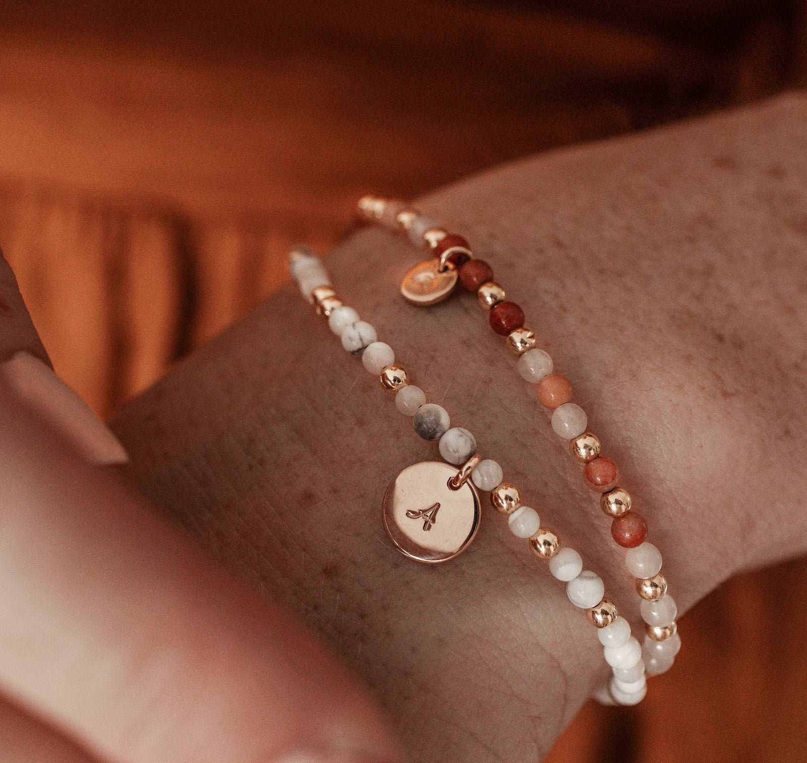 Personalised jewellery - KBN Jewellery - handmade jewellery – Personalised Jewellery gifts – Dainty jewellery – Australia made jewellery – beaded bracelet – pearl bracelet – hand made bracelet – howlite bracelet – initial bracelet – handmade crystal bracelet