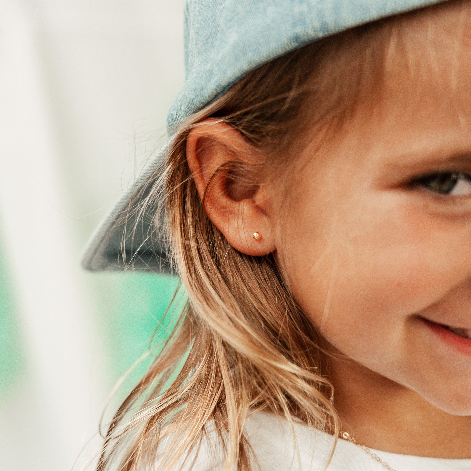 Personalised jewellery - KBN Jewellery - handmade jewellery – Personalised Jewellery gifts – Dainty jewellery – everyday earrings – ball stud earrings – children earrings – earrings from your toddler – toddler friendly earrings
