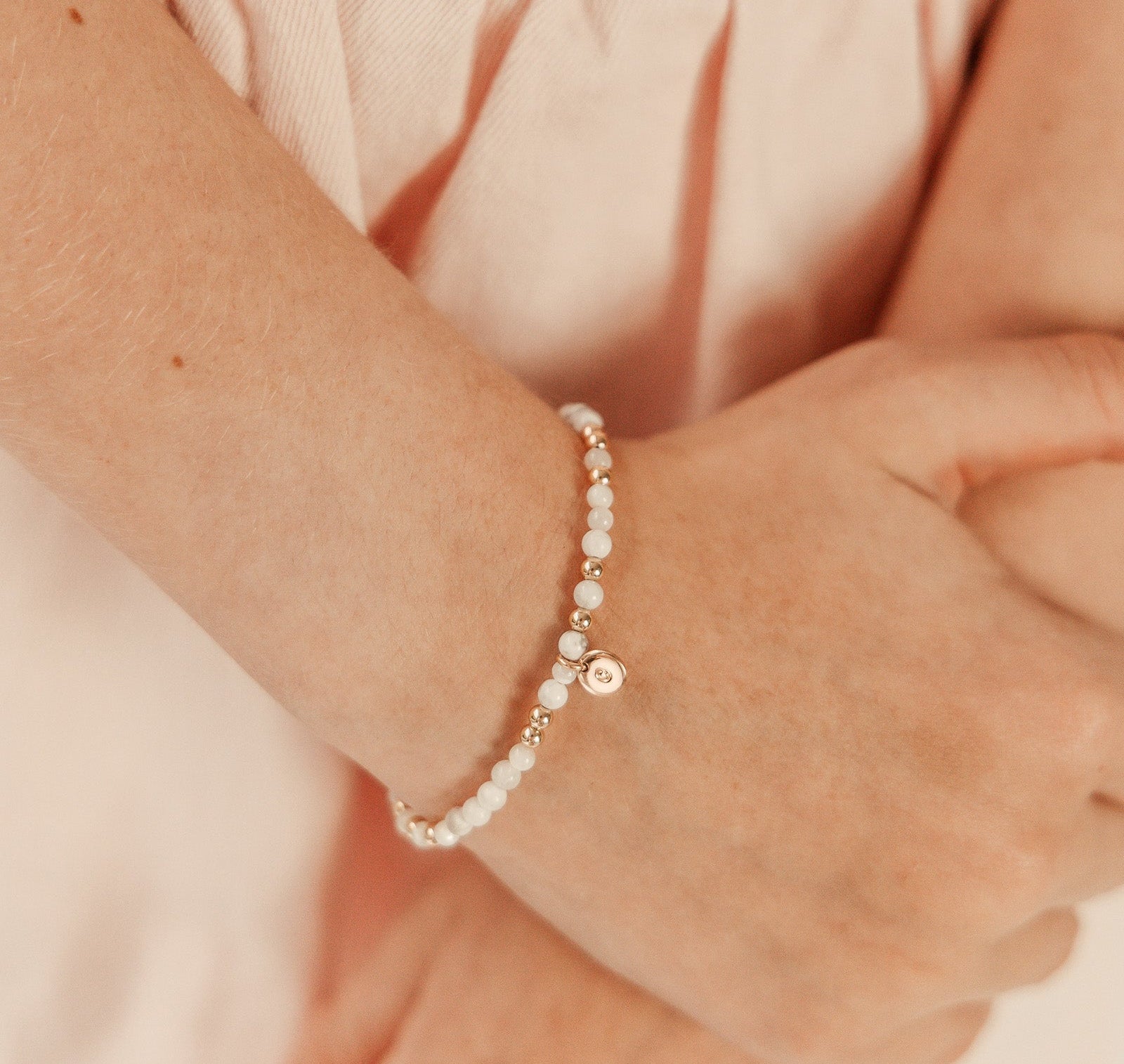 Personalised jewellery - KBN Jewellery - handmade jewellery – Personalised Jewellery gifts – Dainty jewellery – Australia made jewellery – beaded bracelet – pearl bracelet – hand made bracelet – howlite bracelet – initial bracelet – handmade crystal bracelet
